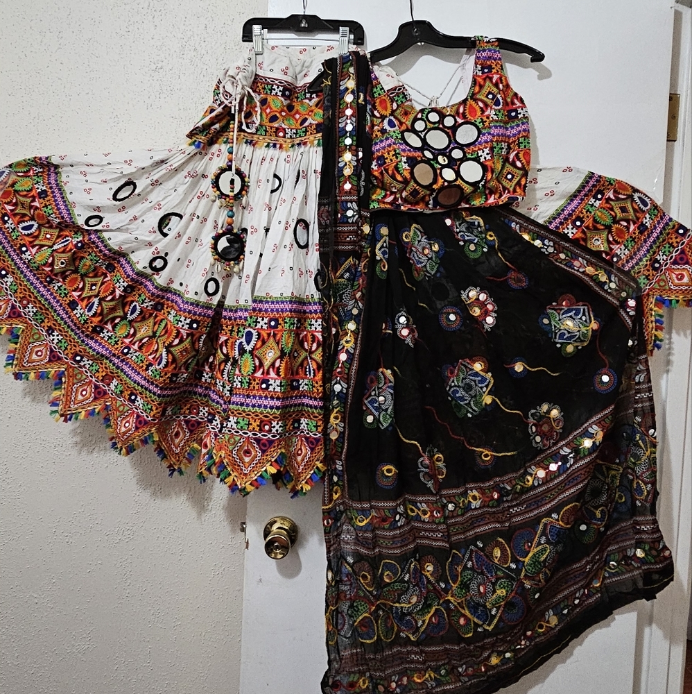 Mirror work Indian Ghagra Choli